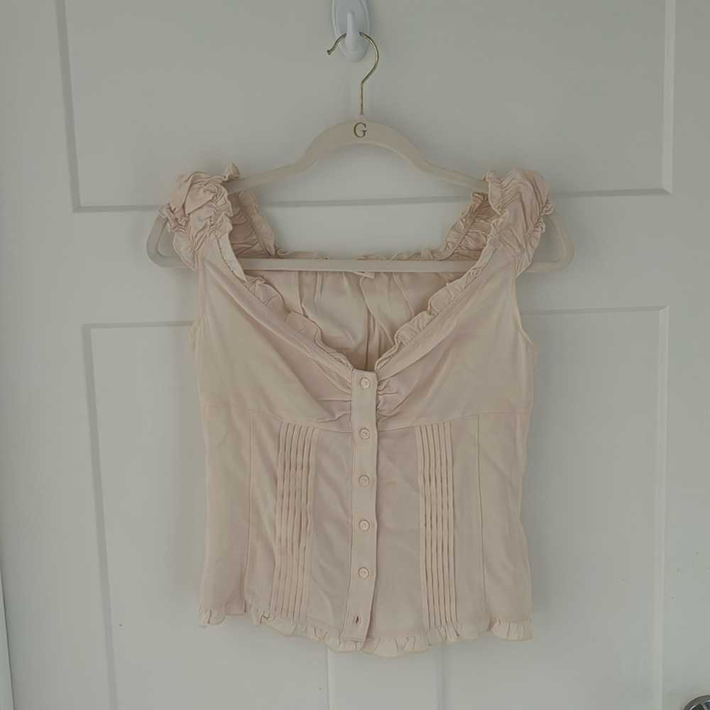 Brand new Brandy Melville John Galt Ruffled Tiana Top